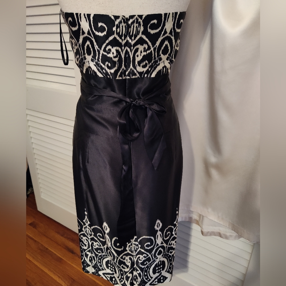 100% silk WHBM strapless dress - Picture 10 of 11